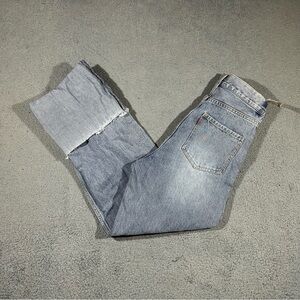 Discoat Japan High-waisted, wide-leg, distressed denim jeans Women’s 26 #569